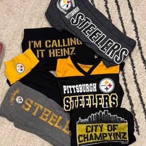 Pittsburgh Steelers Super Pack! 3 Pants and 3 Tops All Size Small